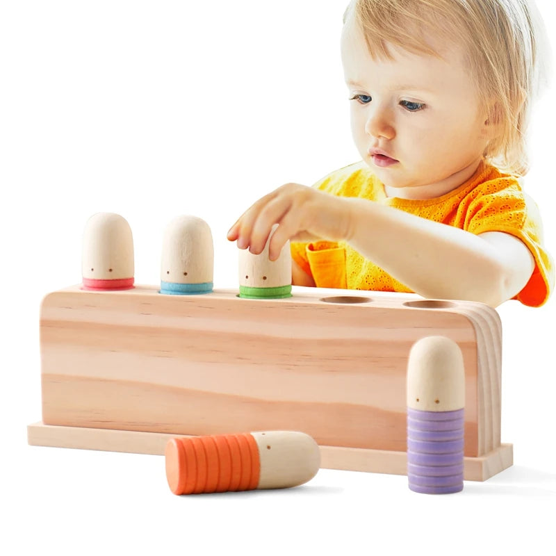 Wooden Bouncing Color Recognition Toy