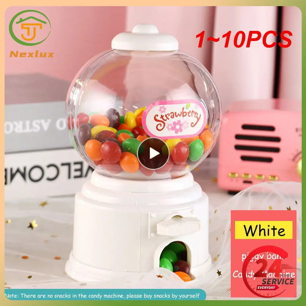 Sweet Mini Candy Machine Bubble Dispenser Coin Bank