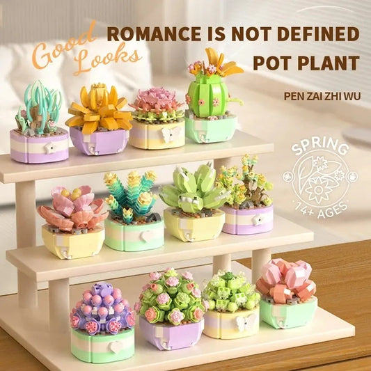 Succulent Potted Plant Building Blocks