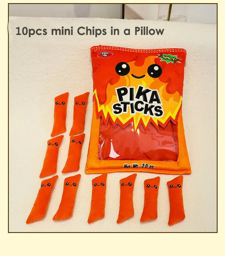 Japan Ramen Snack Throw Pillow In a Bag Stuffed