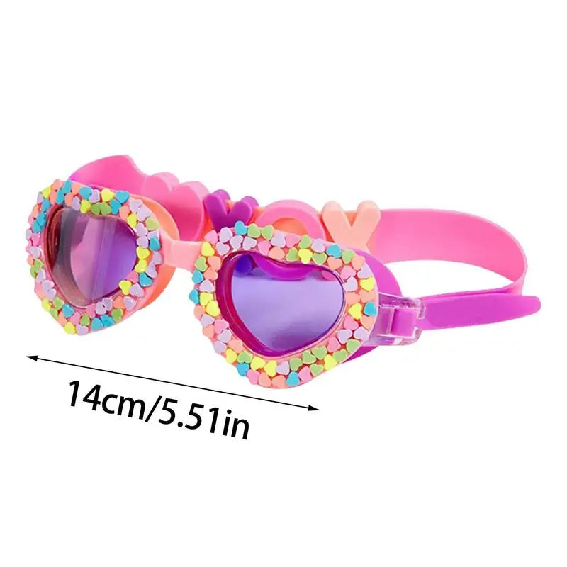 Girls Swimming Goggles Anti-Fog UV Silicone