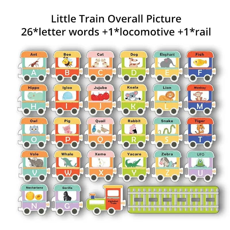 28 Pcs Baby Alphabet Train Bath Toy Eva Wall Sticker