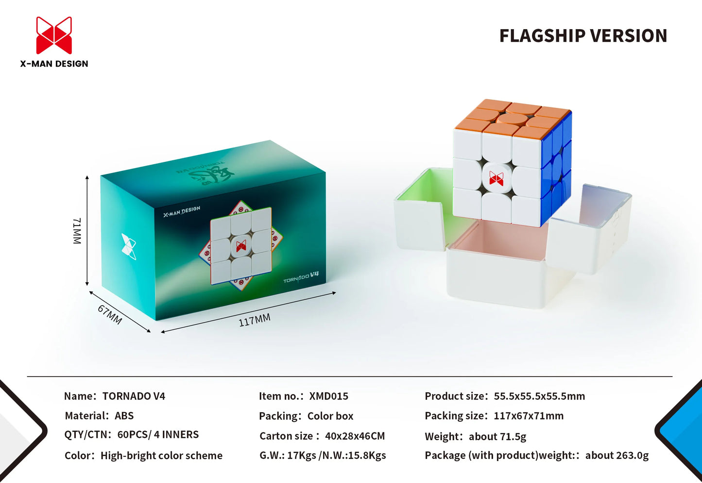 QiYi X-MAN Tornado V4 M 3x3 Magic Cube