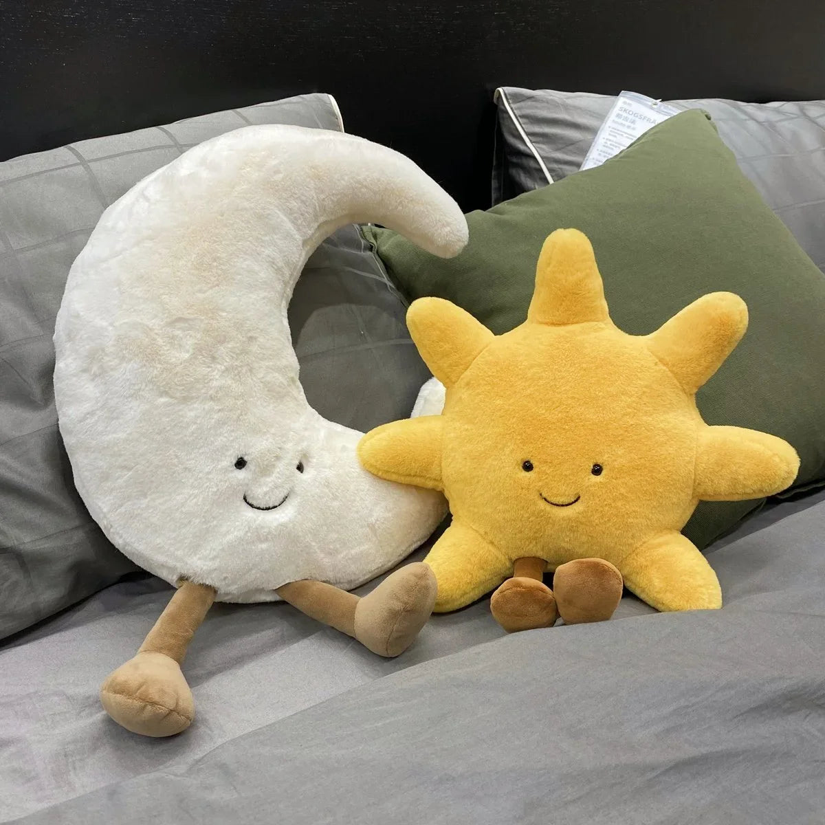 Nordic Smiling Face Moon Sun Plushie