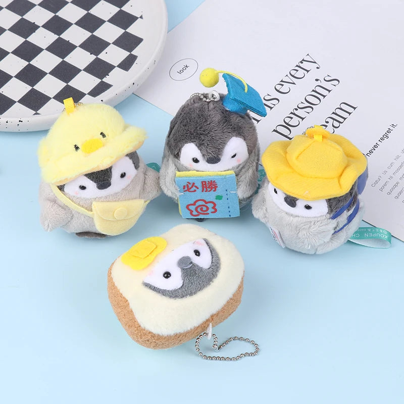 Small Penguin Schoolbag Plush Key Chain