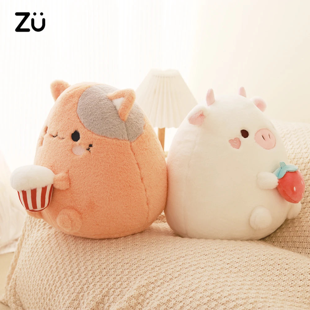 Kawaii Stuffed Animal Strawberry Popcorn Plushies