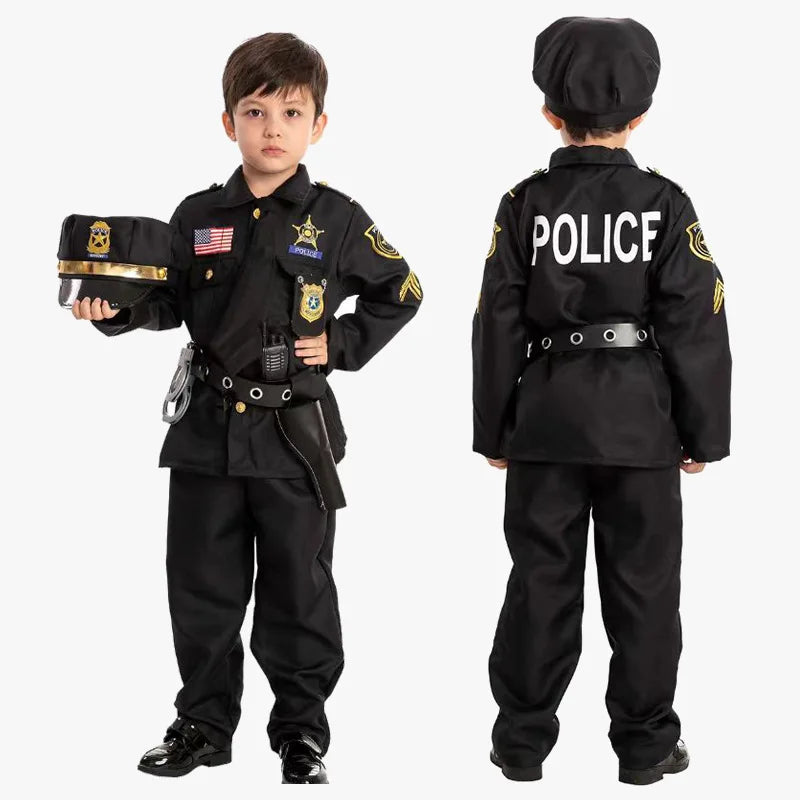 Halloween Costumes Children Policeman Cosplay Costume