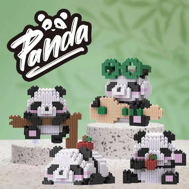 Panda Assembled Building Block Toys