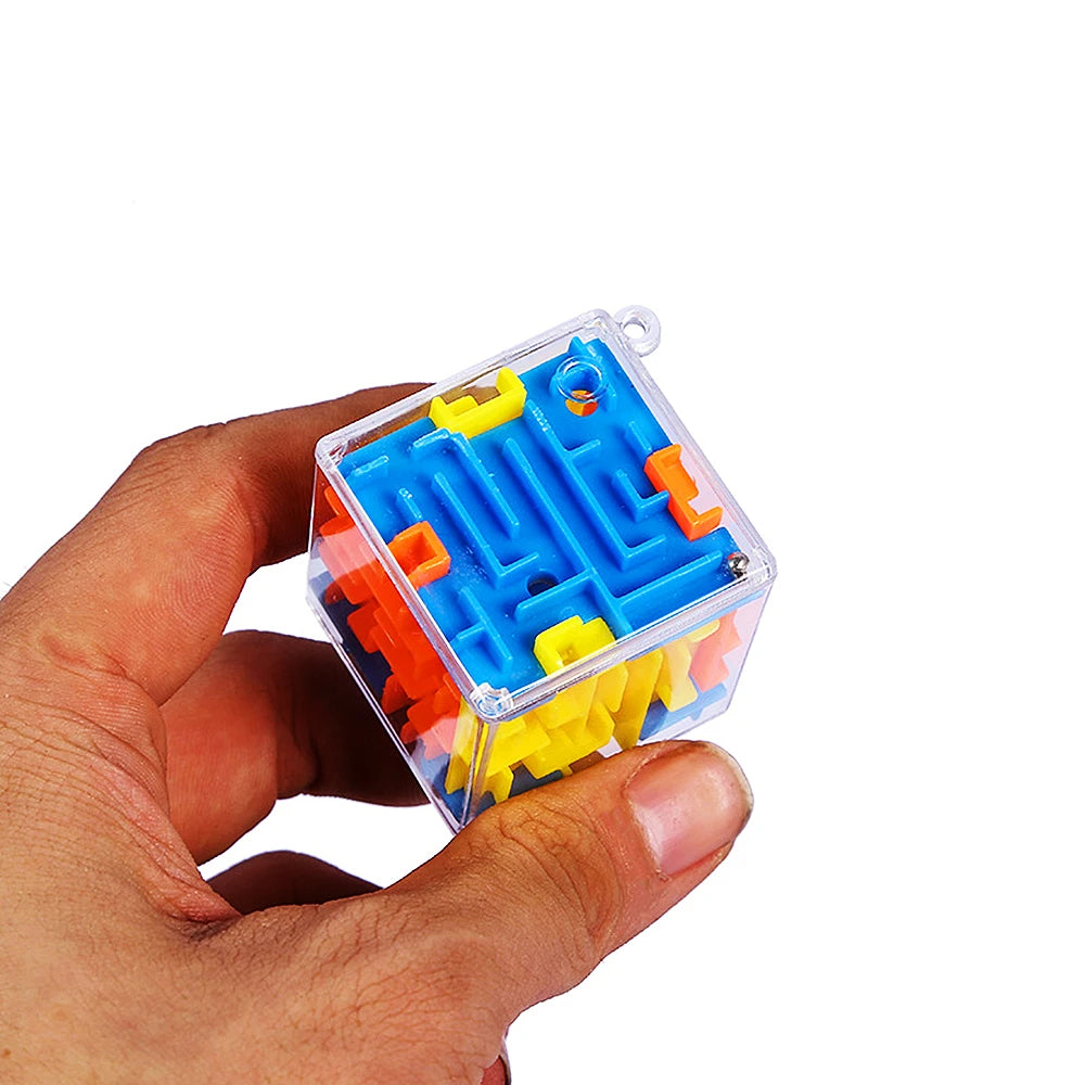 10Pcs Fun 3D Cube Rolling Beads Maze Educational Toys