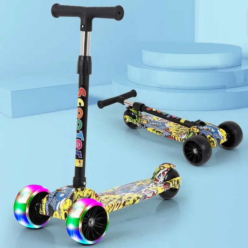 Graffiti Scooter Three Wheels Light-up