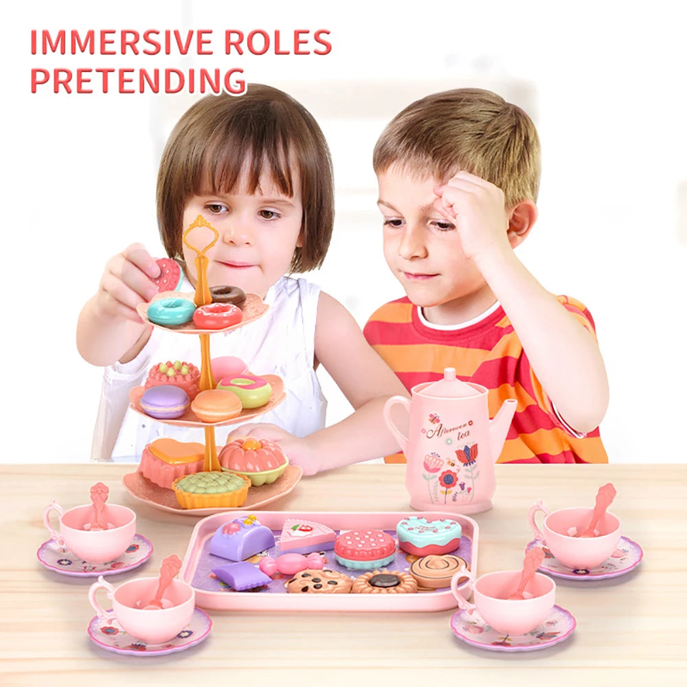 Play House Kitchen Afternoon Tea Food Cake Set