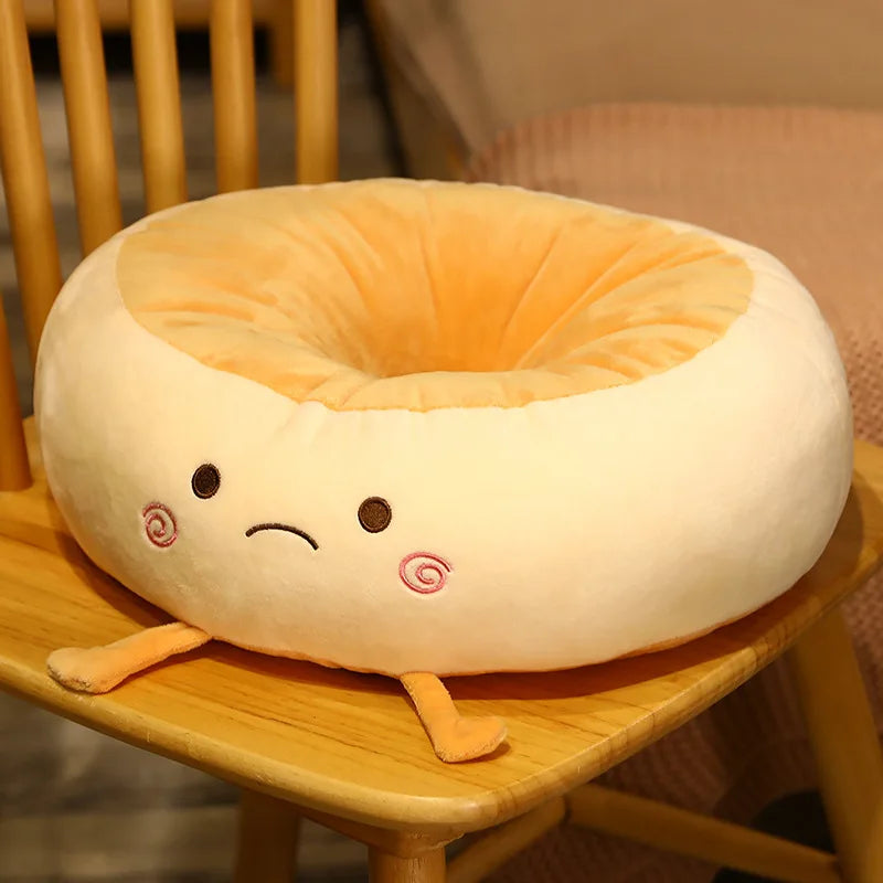 Soft Cushion Round Hole Bread-shaped