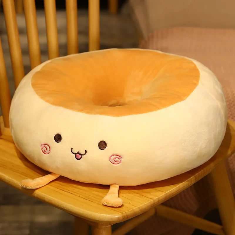 Soft Cushion Round Hole Bread-shaped