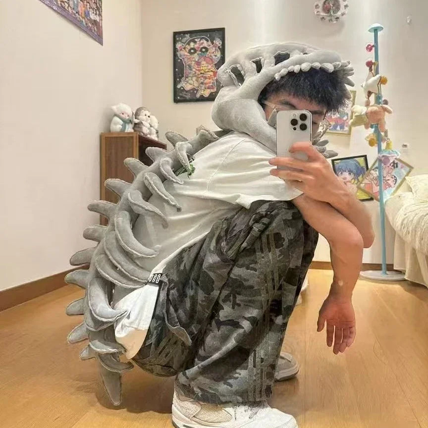 Dinosaur Bone Head Costume Plush