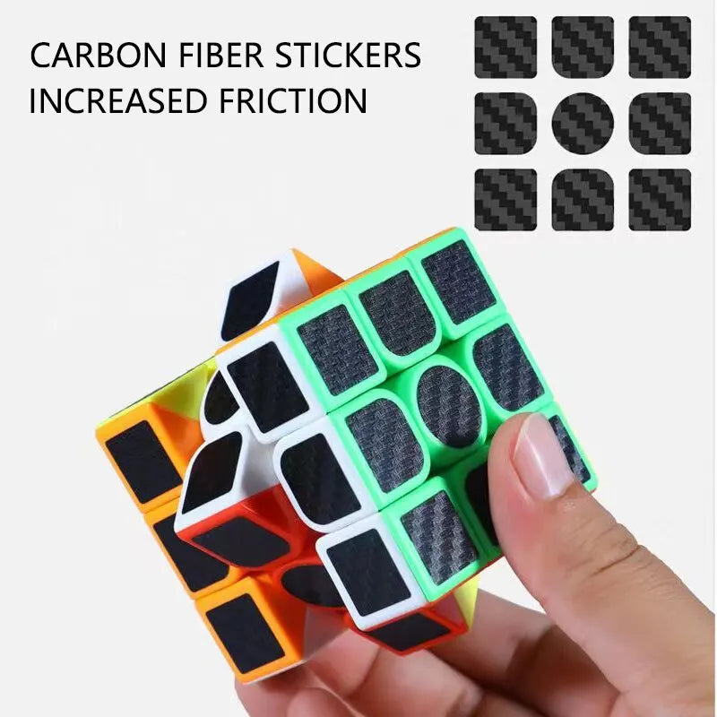 Carbon Fiber Sticker 3x3x3 Magic Cube