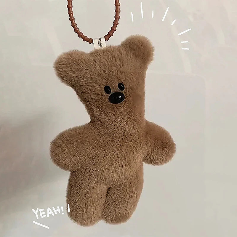 Soft Teddy Bear Keychain Pendant