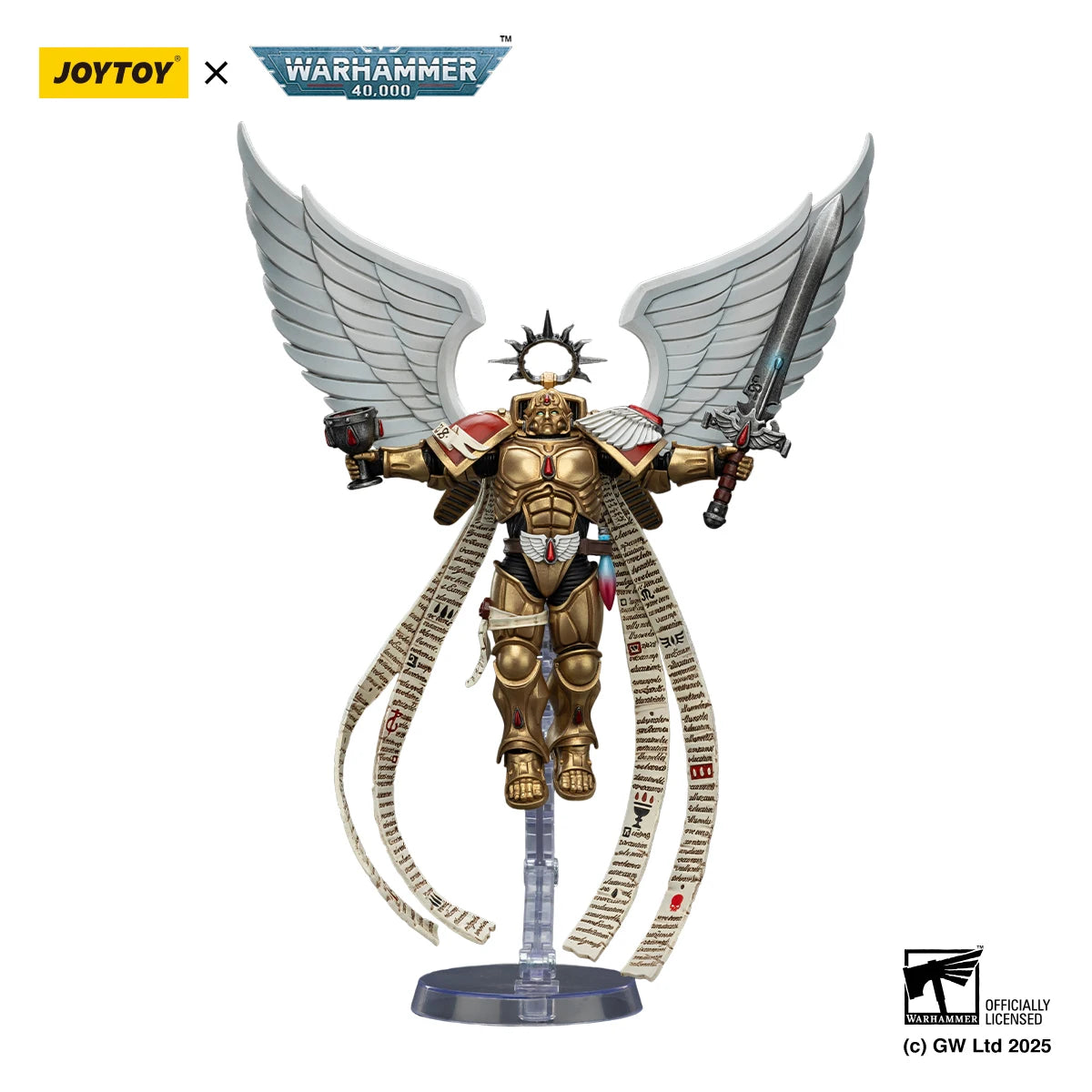 JOYTOY Warhammer 40k 1/18 Action Figures Blood Angels The Sanguinor with Encarmine Broadsword