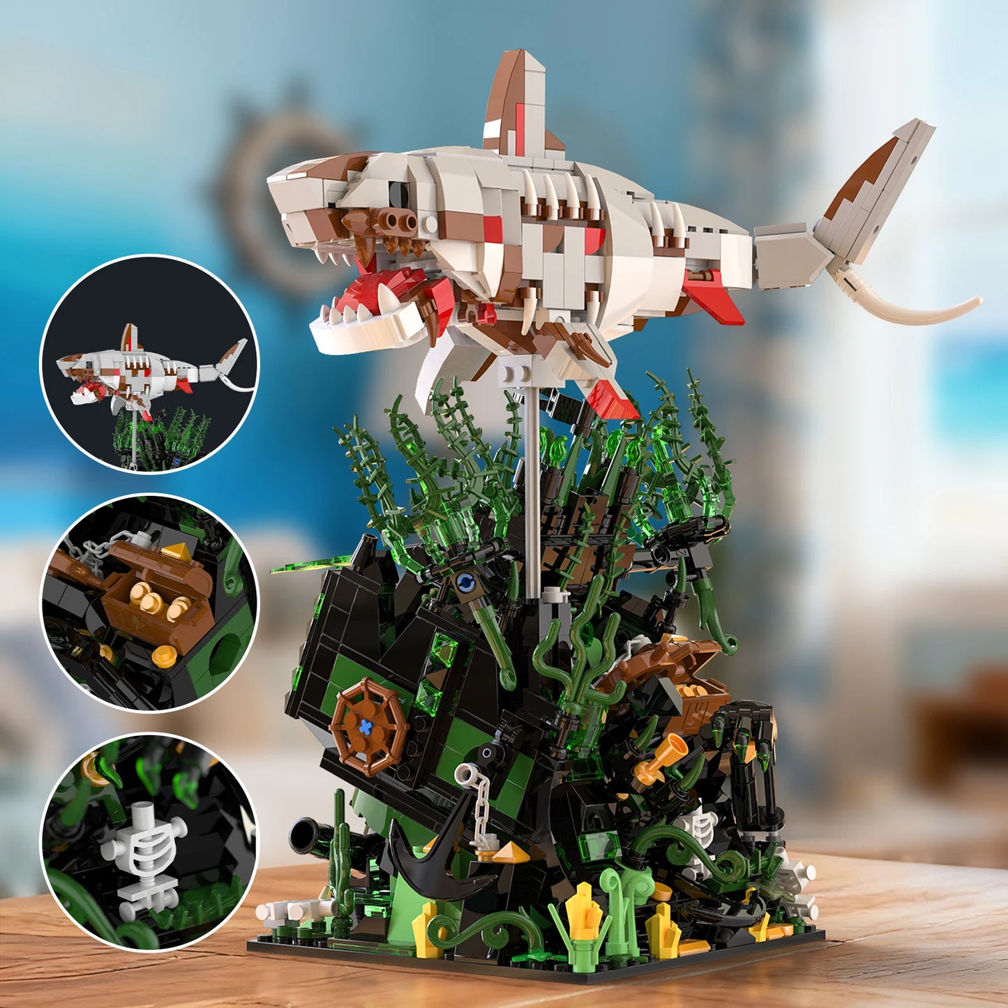 Deathshark's Fortune Building Blocks 1014PCS