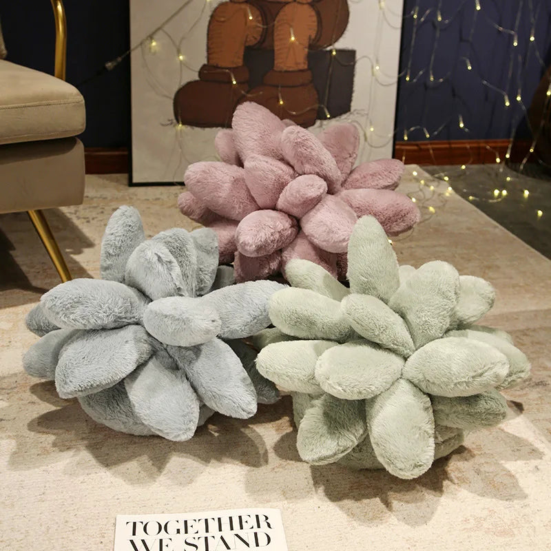 Soft Plush Potted Flowers Decoration