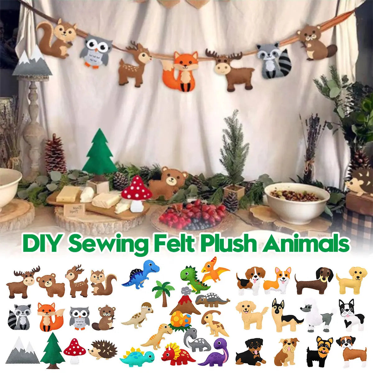 DIY Sewing Animals Craft Kit Forest Creatures