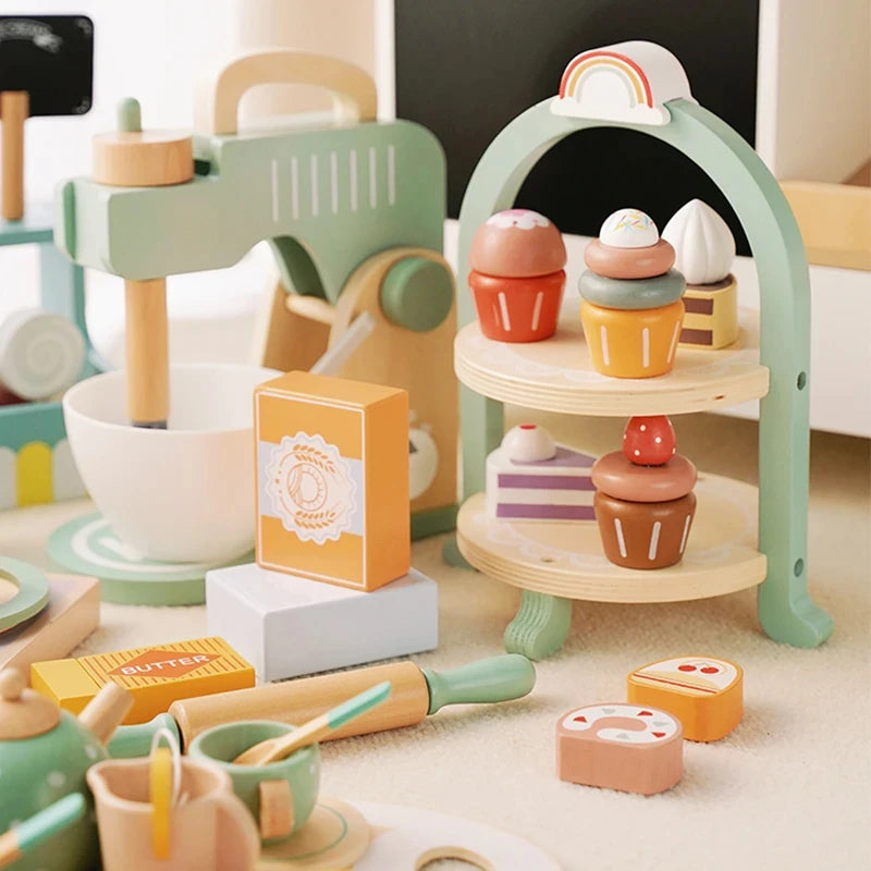 Wooden Kitchen Pretend Play