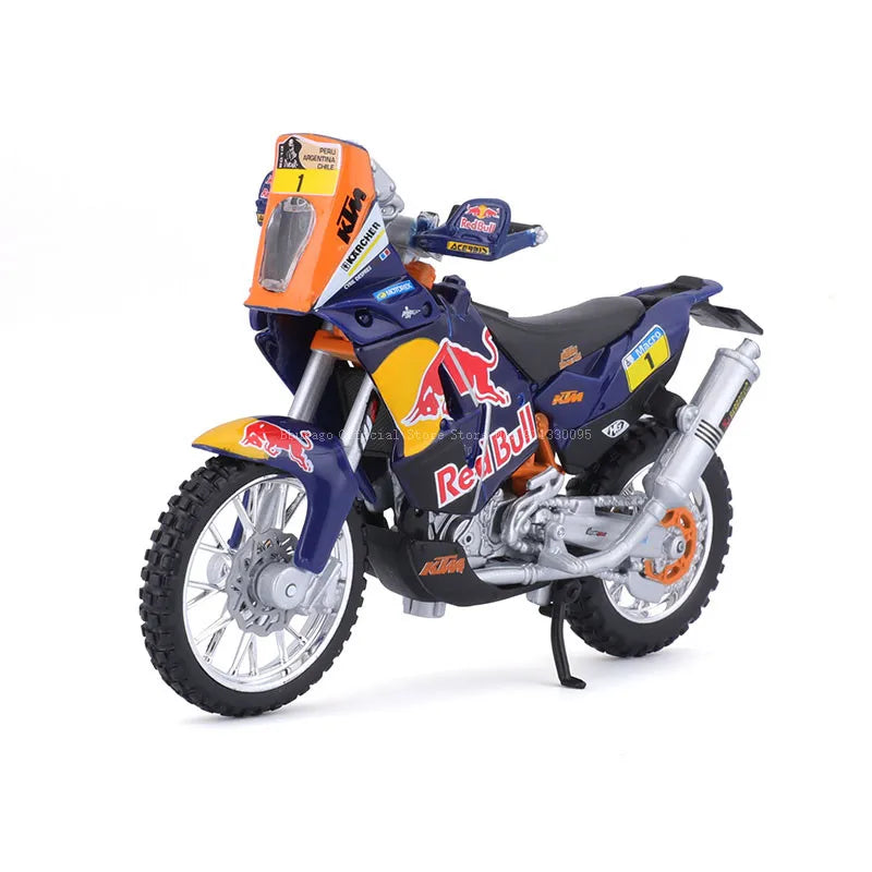 Bbugo 1:18 KTM450 랠리 합금 오토바이 모델