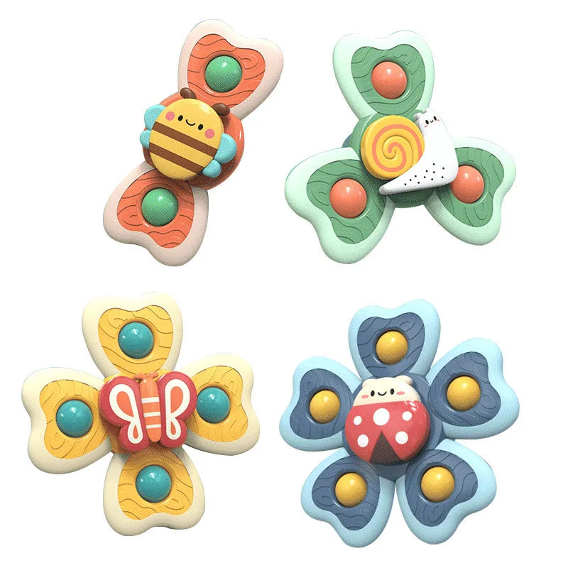 Cartoon Sea Animal Spinners Toy ABS Suction Cup