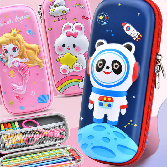 3D Kawaii Cartoon Pencil Case Large Capacity