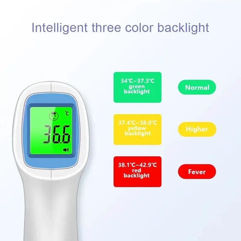 Digital Infrared Thermometer 3 Color Backlight