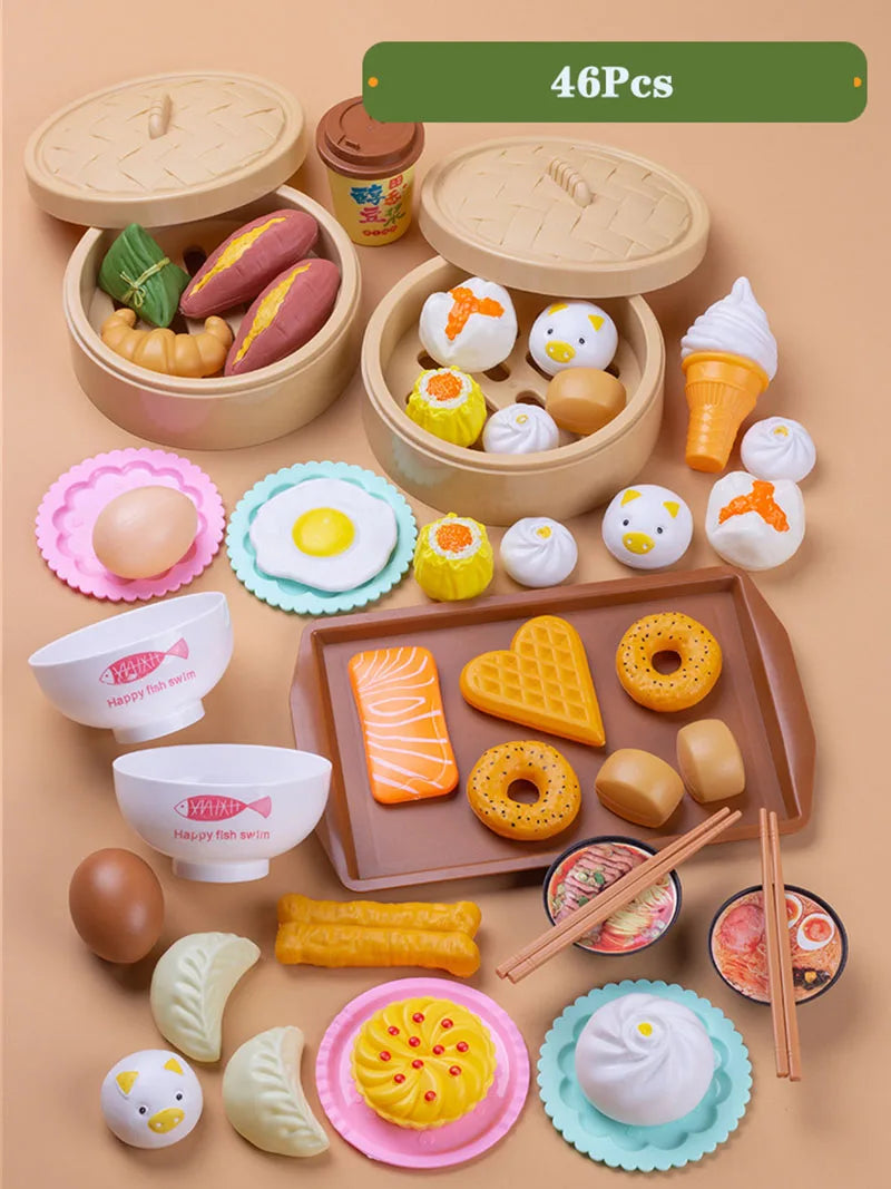 Chinese Breakfast Food Dim Sum Set