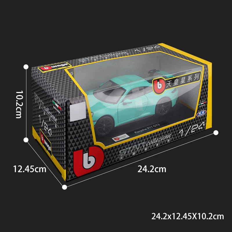 Porsche 911 GT3 Cars Model Bburago 1:24 Alloy