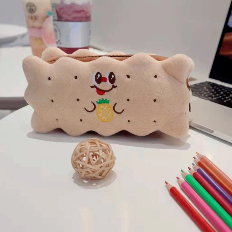 Pencil Case Plush Cookies
