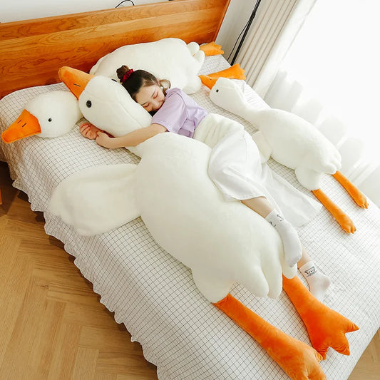 90-190cm Big White Goose Pillow Plush