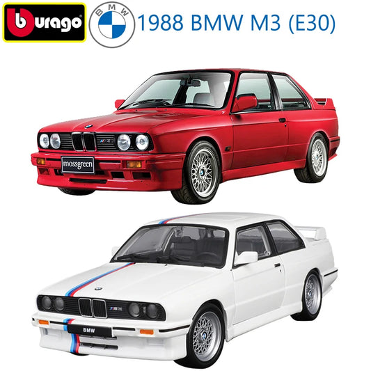 Bburago 1998 BMW M3 (E30) Sports Cars Model 1:24 Scale Alloy