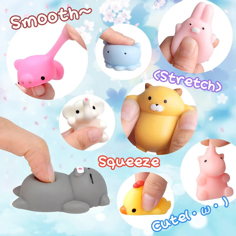 Kawaii Squishies Mochi Anima Squishy Toys 50-5PCS