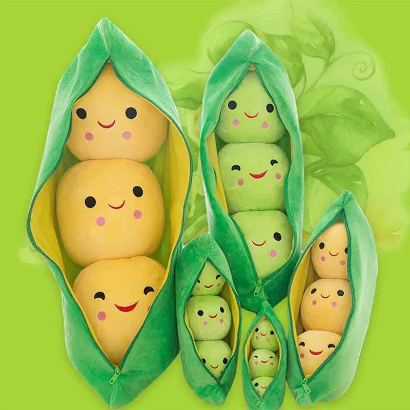 25CM Cute children's baby plush peas