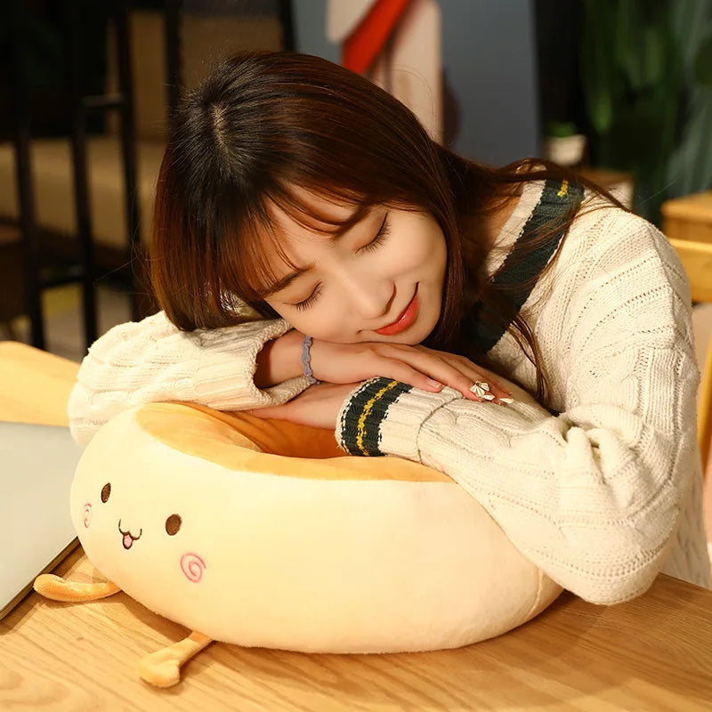 Soft Cushion Round Hole Bread-shaped