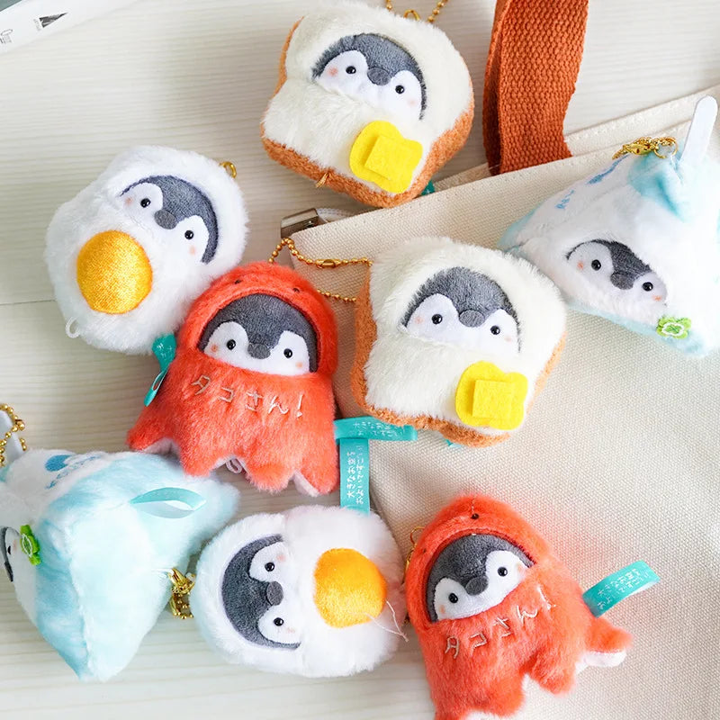 Cute Plush Penguin Keyring