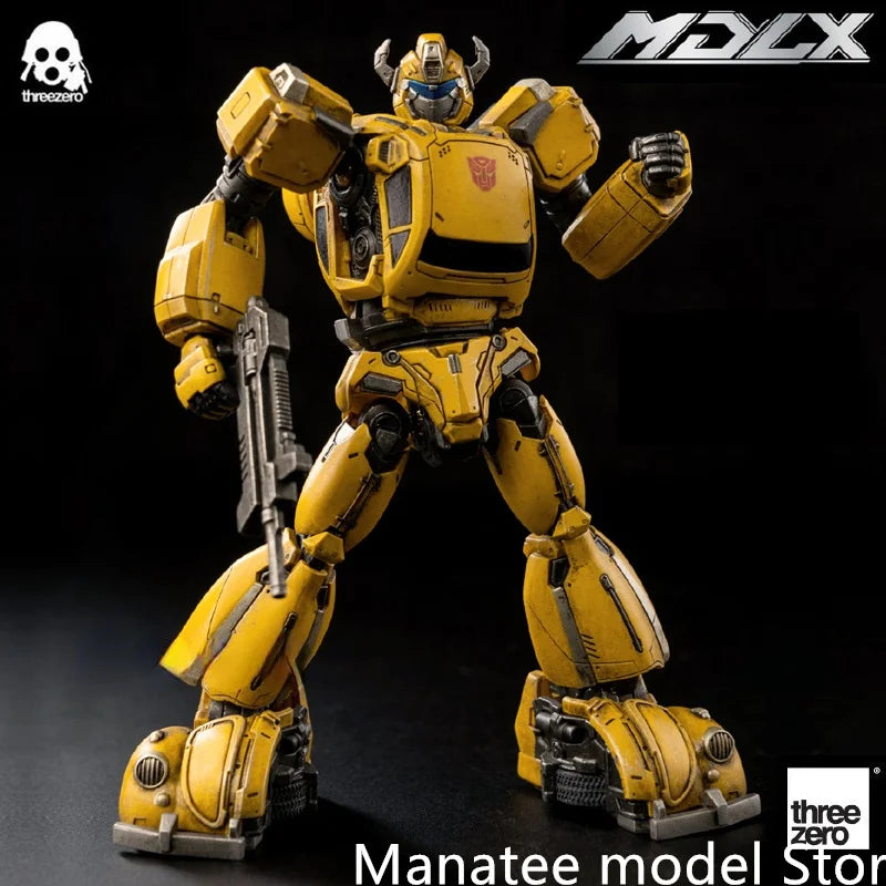 Original Threezero MDLX G1 Bumblebee Action Figure Small Scale Alloy Skeleton Finished Model