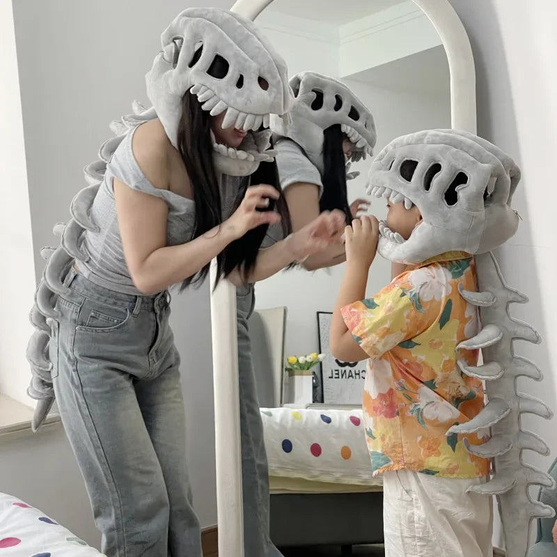 Dinosaur Bone Head Costume Plush