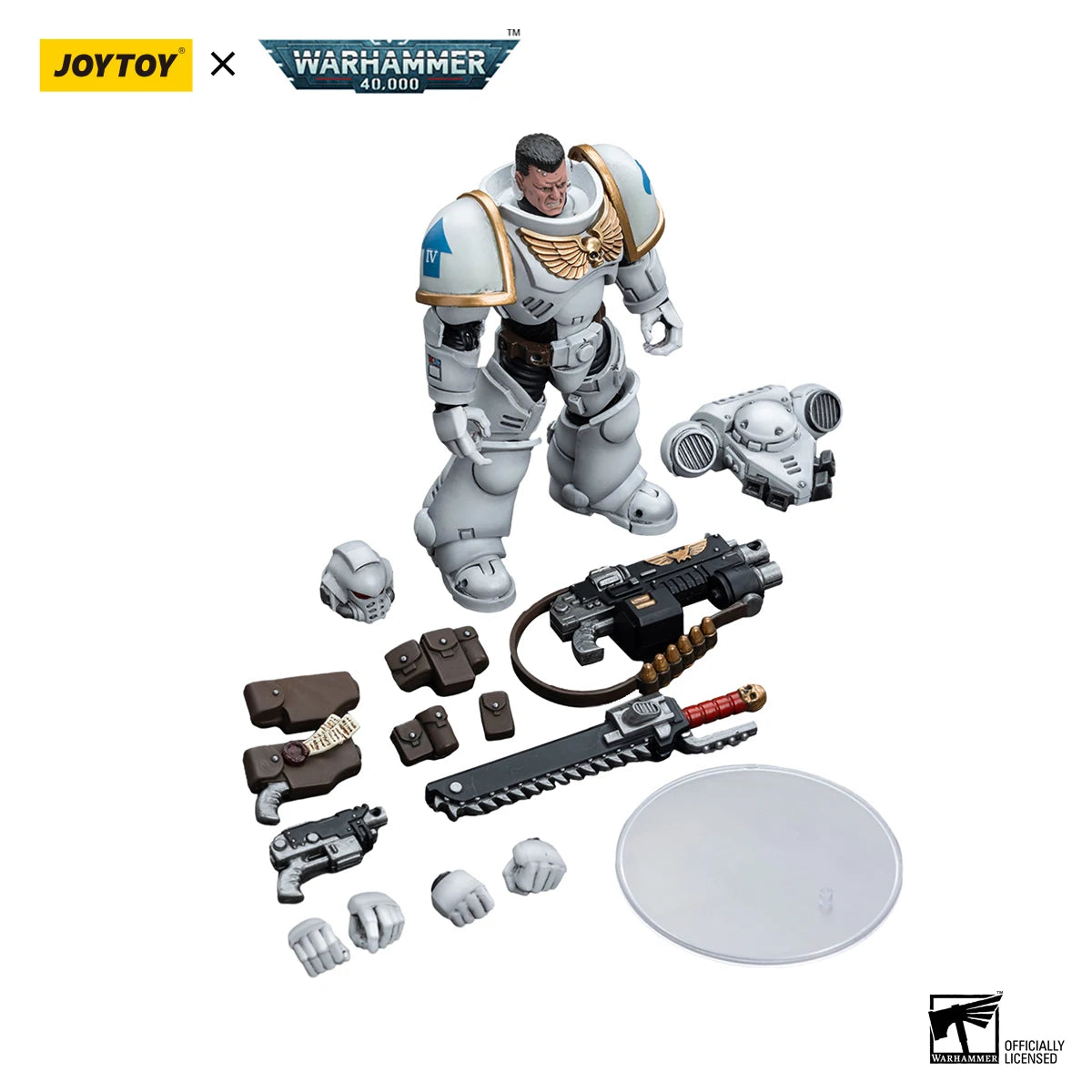 JOYTOY Warhammer 40k 1/18 Action Figures Space Marines White Consuls Intercessors 1