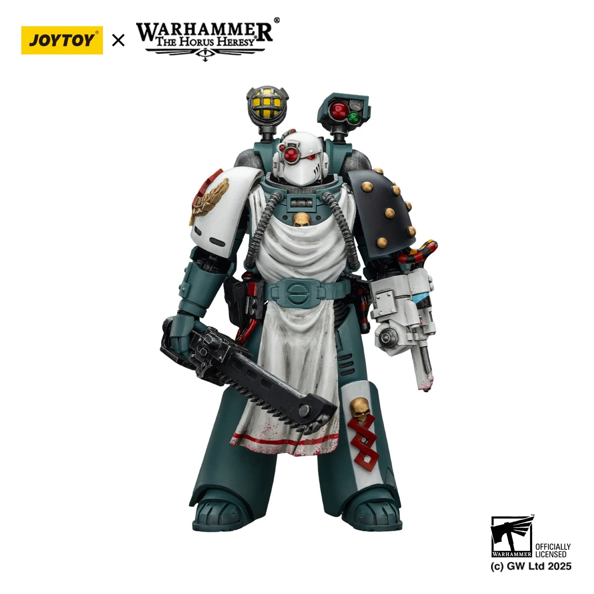JOYTOY Warhammer The Horus Heresy 1/18 Action Figures Sons of Horus Legion Cataphractii Praetor with Combi-Melta and Power Maul