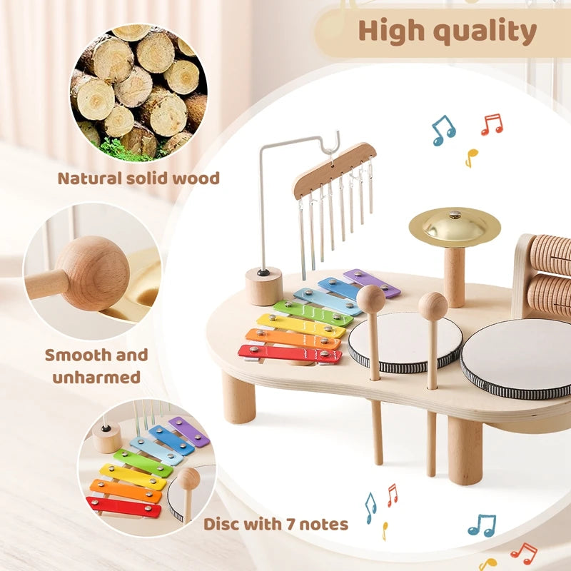 Baby Wooden Montessori Toys Bandstand