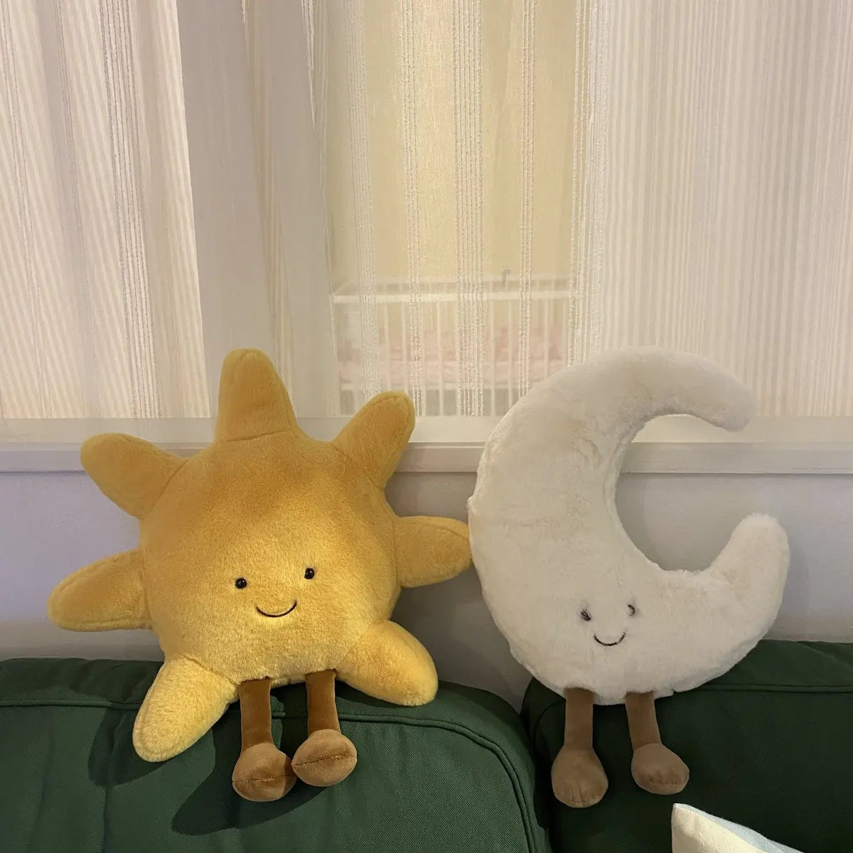 Nordic Smiling Face Moon Sun Plushie