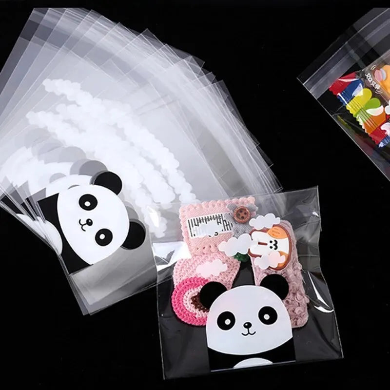 100PCS Panda Transparent Gift Wrap