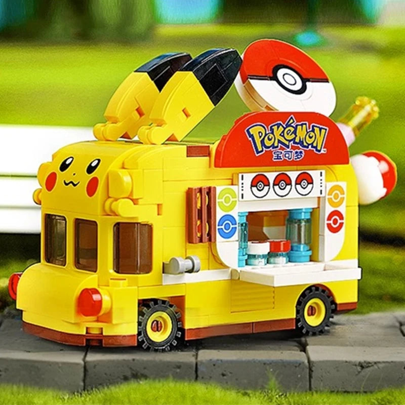 Keeppley Pokemon building blocks Pikachu car model