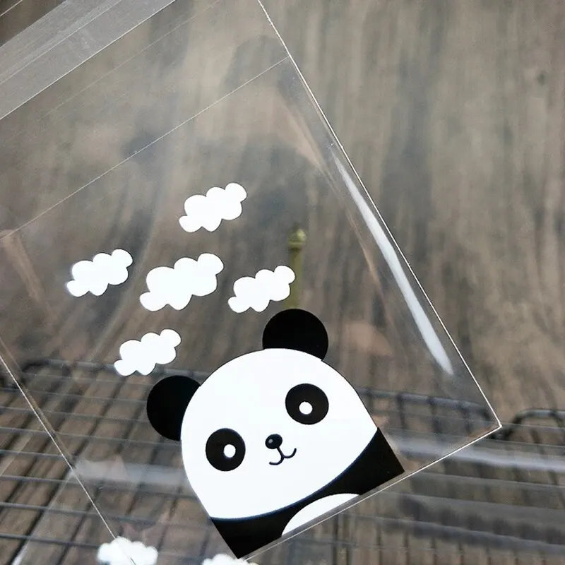 100PCS Panda Transparent Gift Wrap