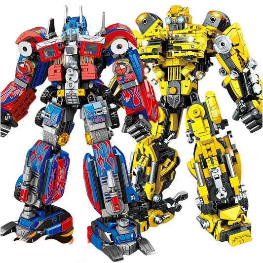 New transforming robot two-in-one building block