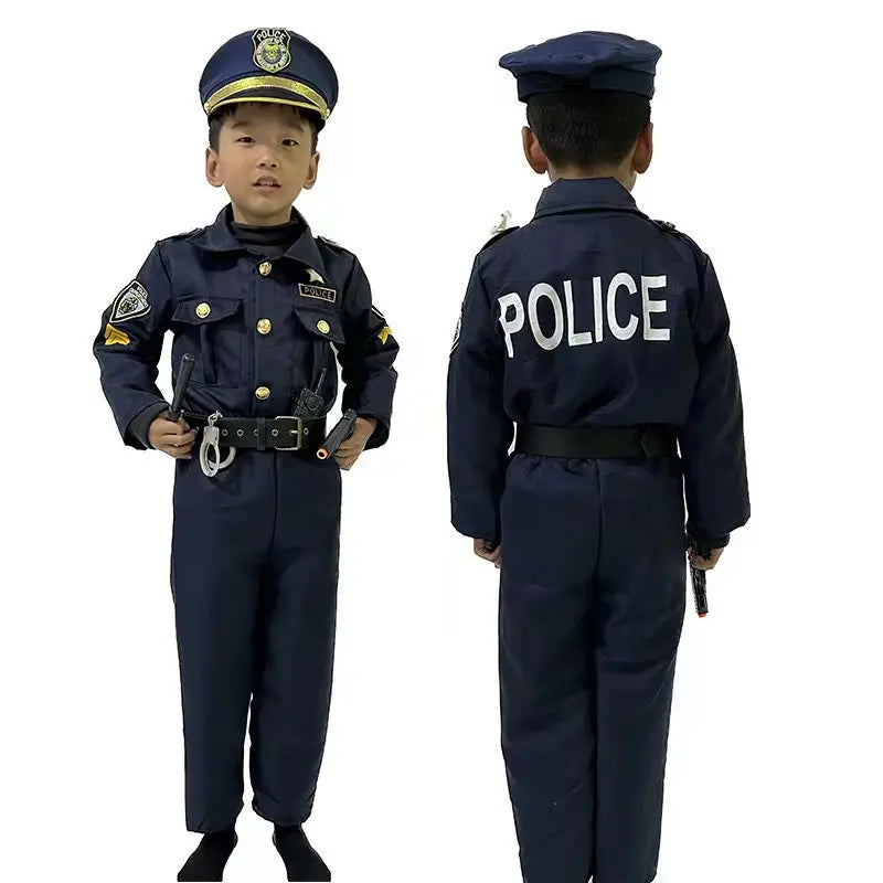 Halloween Costumes Children Policeman Cosplay Costume