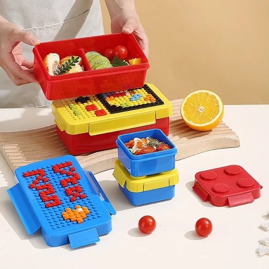 Portable DIY Lunch Box Building Blocks